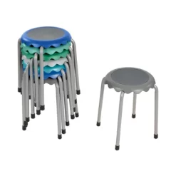 ECR4Kids Daisy Stackable Stool Set, Flexible Seating, 17in Seat Height, 8-Piece -Children Furniture Store GUEST 4151b6e5 8adb 48d0 aa82 c2c85f00b825