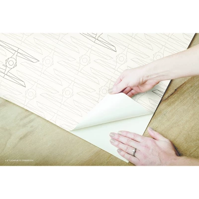 Star Wars Tie Fighter Peel And Stick Wallpaper Tan - RoomMates 5 Star Wars Tie Fighter Peel And Stick Wallpaper Tan - RoomMates - Image 3