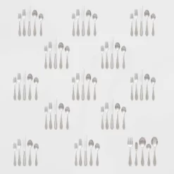 65pc Luxor 18/10 Stainless Steel Flatware Set - Threshold Signature™ -Children Furniture Store GUEST 41d60587 a808 4e95 9574 f4d6fbdbb38c