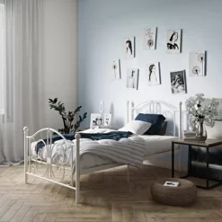 Twin Kids' Bombay Metal Bed White - Room & Joy -Children Furniture Store GUEST 41e19b4b eb83 4160 b3ac 6ba03b645cf2