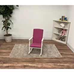 Kids' Rocking Chair With Fully Upholstered And Seat Back Pink - Gift Mark -Children Furniture Store GUEST 423cffca 09bd 4be7 a74c db6d4edbada9