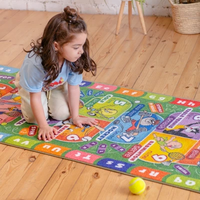 KC CUBS | Looney Tunes Boy & Girl Kids Hopscotch Number Counting Educational Learning & Game Play Nursery Bedroom Classroom Rug Carpet, 2' 7" X 6' 0" 5 KC CUBS | Looney Tunes Boy & Girl Kids Hopscotch Number Counting Educational Learning & Game Play Nursery Bedroom Classroom Rug Carpet, 2' 7" X 6' 0" - Image 3
