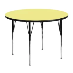Emma And Oliver 48" Round Laminate Adjustable Activity Table -Children Furniture Store GUEST 42a5c86f 9e17 4468 940d 07a851df89f9 1
