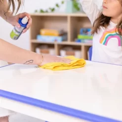 ECR4Kids Rectangle Dry-Erase Activity Table With 2 Adjustable Chairs, 3-Piece -Children Furniture Store GUEST 43bf16c1 929f 4383 8c3d d2e6b84cb897