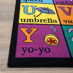 World Rug Gallery Kids Educational Learning Alphabet Non Slip Area Rug -Children Furniture Store GUEST 44788595 4c36 4a36 81c4 06e7bb3d1b9e