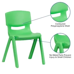 Emma And Oliver 5 Pack Plastic Stackable School Chair With 15.5'' Seat Height -Children Furniture Store GUEST 4532784e 007c 4f84 ad23 0d283c01c877
