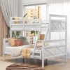 Twin Over Full Bunk Bed With Ladder And Safety Guardrail-ModernLuxe -Children Furniture Store GUEST 46bcd31e 1838 4222 92ba 6bc3f021ad87