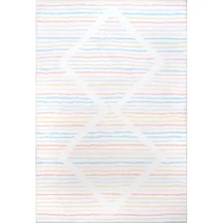 NuLOOM Alise Kids Striped Nursery Or Playroom Area Rug -Children Furniture Store GUEST 4713bf69 a552 461d 8e39 53c0de1cdc7d