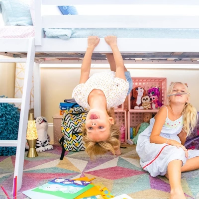 Max & Lily Twin Low Loft Bed With Slide 6 Max & Lily Twin Low Loft Bed With Slide - Image 4