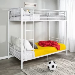 Twin Over Twin Analise Metal Bunk Bed - Saracina Home -Children Furniture Store GUEST 47f054be ac4e 4bc9 b720 aadd11bc6b8b