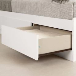 Twin Fusion Mates Bed With 3 Drawers Pure White - South Shore -Children Furniture Store GUEST 49297c62 770e 43cb aa98 628386f00b1d