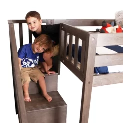 Max & Lily Twin Low Loft Bed With Staircase -Children Furniture Store GUEST 492ff0d5 5609 44a0 b7ea 13e7a9a7ffb7