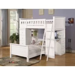 Twin Willoughby Kids' Loft Bed White - Acme Furniture -Children Furniture Store GUEST 49b03d95 4817 41b6 85a0 b64489ff40f9