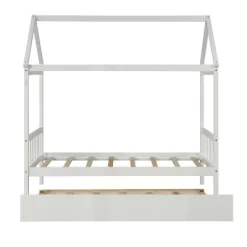 Twin Size House Shaped Platform Bed With Trundle - ModernLuxe -Children Furniture Store GUEST 49bbaa7f 3b95 4396 96f2 85555cda8b29