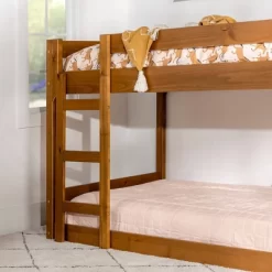 Twin Over Twin Indy Contemporary Solid Wood Bunk Bed - Saracina Home 24 Twin Over Twin Indy Contemporary Solid Wood Bunk Bed - Saracina Home -Children Furniture Store GUEST 4a0f4a9c a98f 4d78 b813 b4f75faf1c25