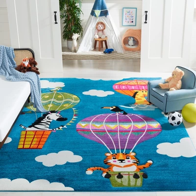 Carousel Kids CRK118 Power Loomed Area Rug - Safavieh 3 Carousel Kids CRK118 Power Loomed Area Rug - Safavieh