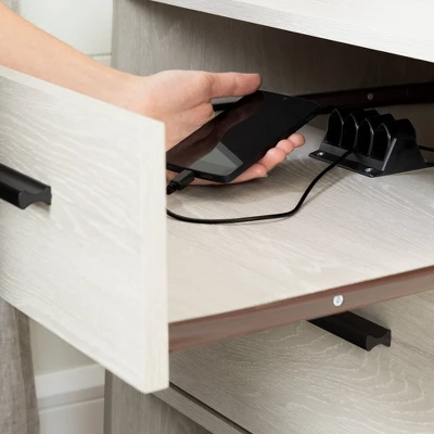 Fynn Nightstand With Cord Catcher - South Shore 4 Fynn Nightstand With Cord Catcher - South Shore - Image 2