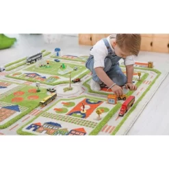 52.5"x71" Traffic Green 3D Play Rug - IVI 33 52.5"x71" Traffic Green 3D Play Rug - IVI -Children Furniture Store GUEST 4aeadbaa 6ffd 45ce a12c 2a63c1b95df9