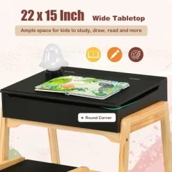 Costway Kids Table & Chair Set Wooden Activity Art Study Desk W/Storage Space 19 Costway Kids Table & Chair Set Wooden Activity Art Study Desk W/Storage Space -Children Furniture Store GUEST 4ce37499 6b3c 4558 9900 63d468bd866e