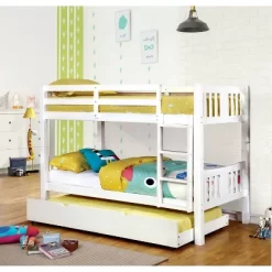 HOMES: Inside + Out Twin Over Twin Kids' Clare Bunk Bed White - IoHOMES -Children Furniture Store GUEST 4d3faa77 deda 401b b1d3 a62003191b48
