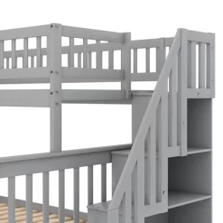 Twin Over Full Stairway Bunk Bed With Storage-ModernLuxe -Children Furniture Store GUEST 4e6b2bb7 46e2 4eab af24 5cb049aa7c14