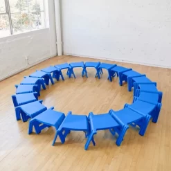 ECR4Kids Linking Stools, Children's Stackable Seat, Portable Floor Table, 4-Piece -Children Furniture Store GUEST 4ee9a4ba e677 4be2 ba75 243aef49e562