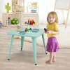 Costway Kids Steel 27'' Square Table Children Play Learn Activity Table Indoor Outdoor -Children Furniture Store GUEST 4efdda16 b4b5 49d8 b49d f11dde8d80ee