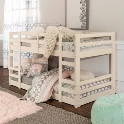 Twin Over Twin Indy Solid Wood Low Bunk Bed - Saracina Home -Children Furniture Store GUEST 4f052a60 3845 4f84 91b9 34fbe3eba04e