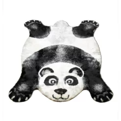 Walk On Me Faux Fur Super Soft Kids Panda Bear Rug Tufted With Non-slip Backing Area Rug -Children Furniture Store GUEST 4f8b0ad8 b298 4469 8360 222f21b2ddec