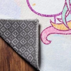 Unicorn Rainbow Colorful Kids Playroom Nursery Washable Indoor Area Rug By Blue Nile Mills -Children Furniture Store GUEST 51dc2c3d 074f 4c82 88ad 0c6d902becbf