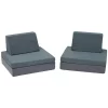 Children's Factory Multipurpose Whatsit Kids Furniture Sofa Couch With Flexible Seat Cushions For Home Bedrooms, Playrooms, And Dorms, Gray -Children Furniture Store GUEST 51f14b1b b08e 4500 85ba 17035846347a