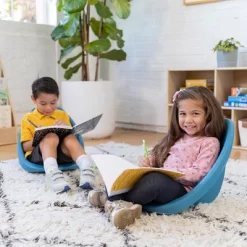 ECR4Kids Leaf Floor Seat, Portable Plastic Kid's Scoop Chair, 6-Piece -Children Furniture Store GUEST 5470f9fb e649 4e67 8c5e 6b798318f9e9