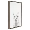 24" X 18" Alpaca Framed Canvas Art - Uniek -Children Furniture Store GUEST 54c74235 1e3f 4990 b86a 83a6104647f6
