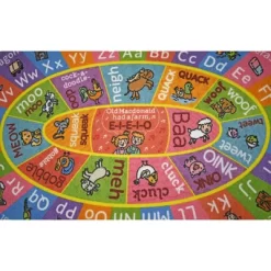 KC CUBS Boy & Girl Kids ABC Alphabet W/ Animals & Sounds Educational Learning & Fun Game Play Nursery Bedroom Classroom Oval Rug Carpet 12 KC CUBS Boy & Girl Kids ABC Alphabet W/ Animals & Sounds Educational Learning & Fun Game Play Nursery Bedroom Classroom Oval Rug Carpet -Children Furniture Store GUEST 54e39233 271e 4a46 bf2b c7eb62732826