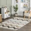 Sage Wavy Stripes Kids Tassel Area Rug -Children Furniture Store GUEST 5573c3fe 002d 4111 bb48 c5cde0e5279a