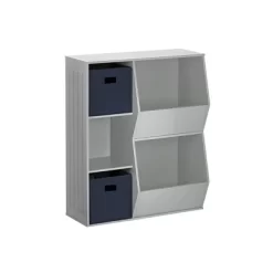 3pc Kids' Floor Cabinet With 2 Bins Set - RiverRidge Home -Children Furniture Store GUEST 56355db0 e9aa 4bfc 8488 62359981926f