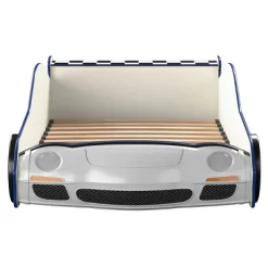 Twin Quessa Police Car Bed With Led Headlight Chair Black/White - HOMES: Inside + Out -Children Furniture Store GUEST 570b0393 7082 4d5b a0e8 738fa4b88f83
