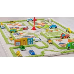31.5"x44.5" Traffic Green 3D Play Rug - IVI -Children Furniture Store GUEST 5755e0b7 6f15 415d a0f9 58b704cc1a41