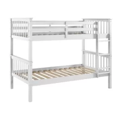 Twin Over Twin Solid Wood Mission Design Bunk Bed - Saracina Home