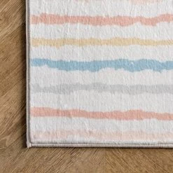NuLOOM Alise Kids Striped Nursery Or Playroom Area Rug -Children Furniture Store GUEST 58502790 704e 48c9 b740 9cec21ff6f59