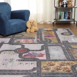 Country Road Kids Playroom Nursery Washable Indoor Area Rug By Blue Nile Mills -Children Furniture Store GUEST 588d19dd b7d6 4bab bcbc db14fc9af3b5