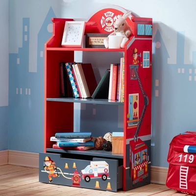 Little Firefighter Bookshelf - Fantasy Fields By Teamson Kids 4 Little Firefighter Bookshelf - Fantasy Fields By Teamson Kids - Image 2