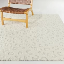 Simone Leopard Print High-Low Kids' Rug Cream - Balta Rugs -Children Furniture Store GUEST 599f0e6b d7dc 4986 a696 9134f8c4dfd9