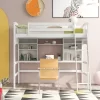 Twin Size Loft Bed With Storage Shelves, Desk And Ladder - ModernLuxe -Children Furniture Store GUEST 5a15e343 b5cf 4fe1 bd53 d2560d3ee04b