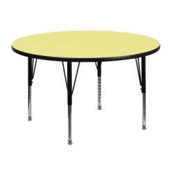 Emma And Oliver 48" Round Laminate Adjustable Preschool Activity Table -Children Furniture Store GUEST 5a590250 574a 4573 9347 953634ca5733