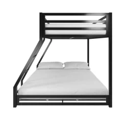 Twin/Full Max Metal Bunk Bed Black - Room & Joy -Children Furniture Store GUEST 5a7e3181 b987 4016 b4ab 1acc8146fb5f