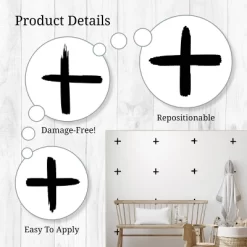 Black Watercolor Swiss Crosses Wall Decor - Decalcomania 12 Black Watercolor Swiss Crosses Wall Decor - Decalcomania -Children Furniture Store GUEST 5aedf15a e66f 4d30 b5e5 d1f49a475749