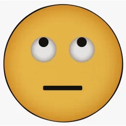 Deerlux Emoji Style Round Funny Smiley Face Kids Area Rug, Eye Roll Emoji Rug -Children Furniture Store GUEST 5b43cb09 adaa 4fd2 8e9e 5affcc4f5516