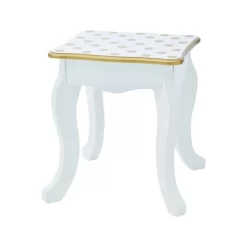 Fashion Polka Dot Gisele Play Vanity Set With Led Mirror White/Gold - Teamson Kids -Children Furniture Store GUEST 5bb5cb22 0248 49b8 8fa1 45c31b799790