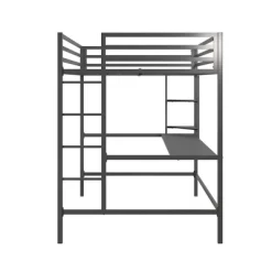Full Maxwell Metal Loft Bed With Desk & Shelves - Novogratz -Children Furniture Store GUEST 5bfb0cfa b34f 4bdb a0d6 071184d4310d